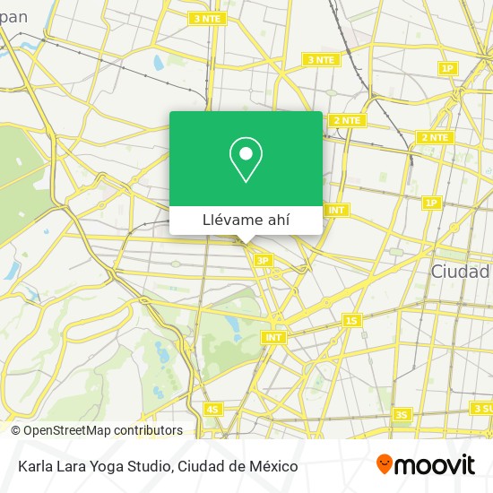 Mapa de Karla Lara Yoga Studio