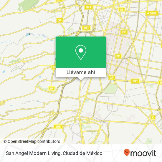 Mapa de San Angel Modern Living