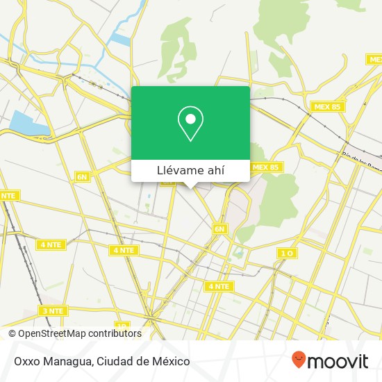 Mapa de Oxxo Managua
