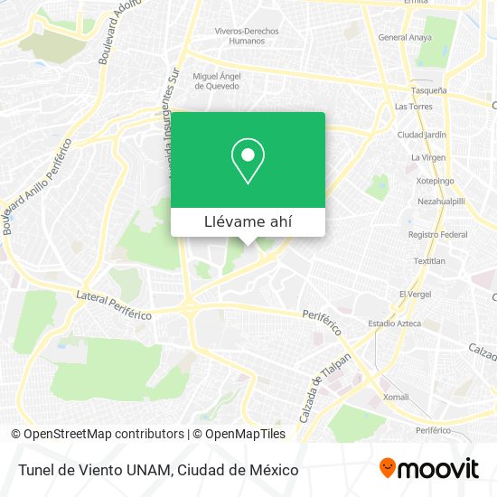 Mapa de Tunel de Viento UNAM