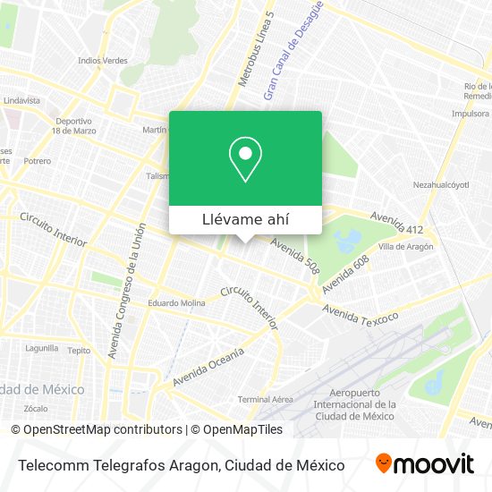 Mapa de Telecomm Telegrafos Aragon