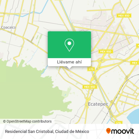 Mapa de Residencial San Cristobal