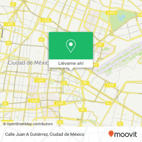 Mapa de Calle Juan A Gutiérrez