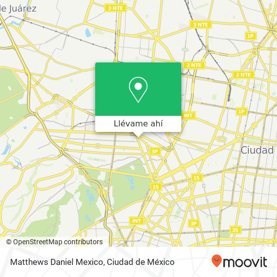 Mapa de Matthews Daniel Mexico