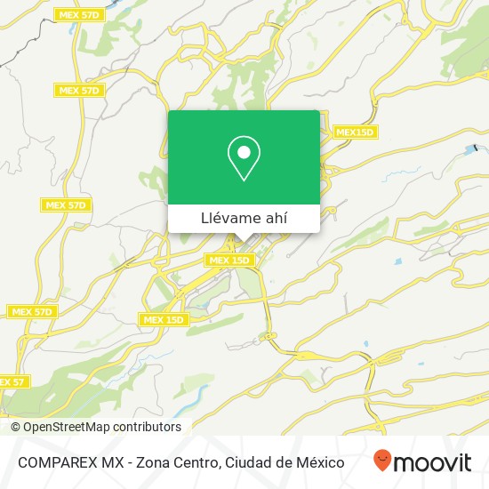 Mapa de COMPAREX MX - Zona Centro