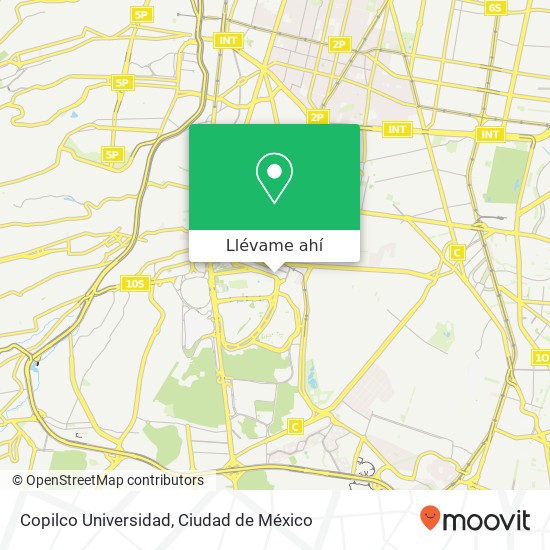Mapa de Copilco Universidad