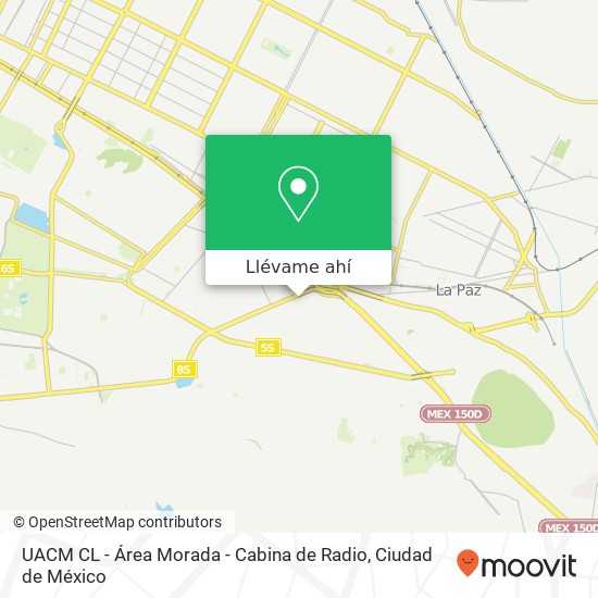 Mapa de UACM CL - Área Morada - Cabina de Radio
