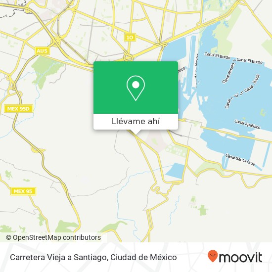 Mapa de Carretera Vieja a Santiago