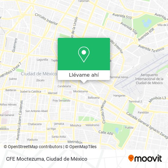 Mapa de CFE Moctezuma