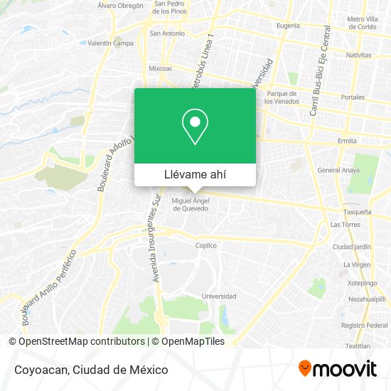 Mapa de Coyoacan