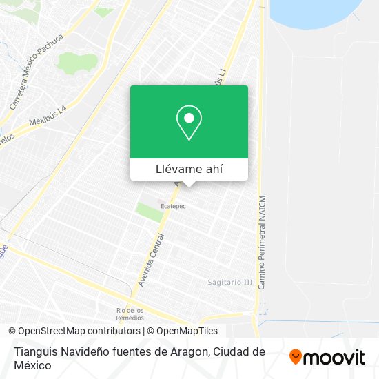 Mapa de Tianguis Navideño fuentes de Aragon