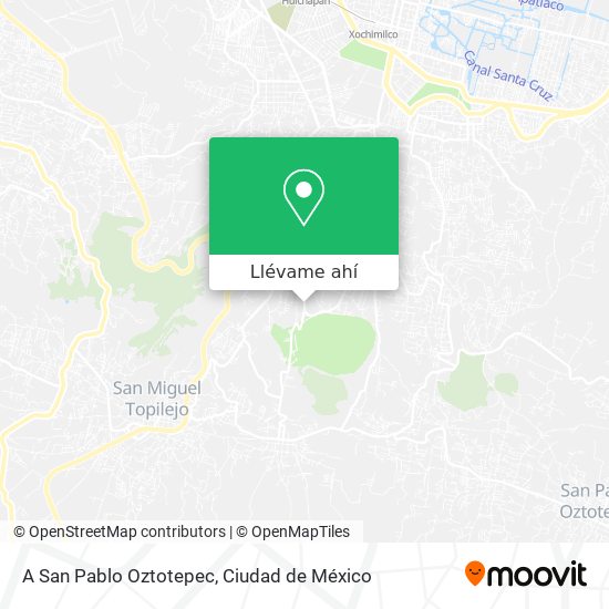 Mapa de A San Pablo Oztotepec