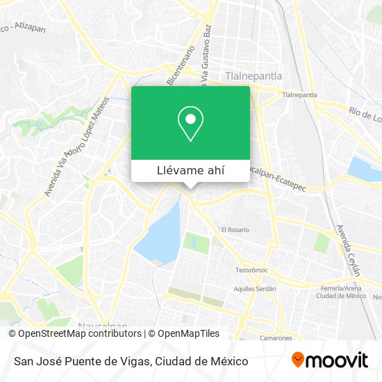 Mapa de San José Puente de Vigas