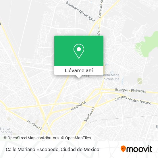 Mapa de Calle Mariano Escobedo