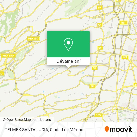 Mapa de TELMEX SANTA LUCIA