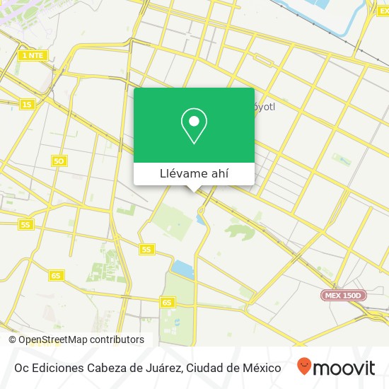 Mapa de Oc Ediciones Cabeza de Juárez