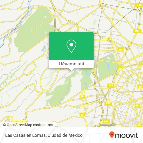 Mapa de Las Casas en Lomas
