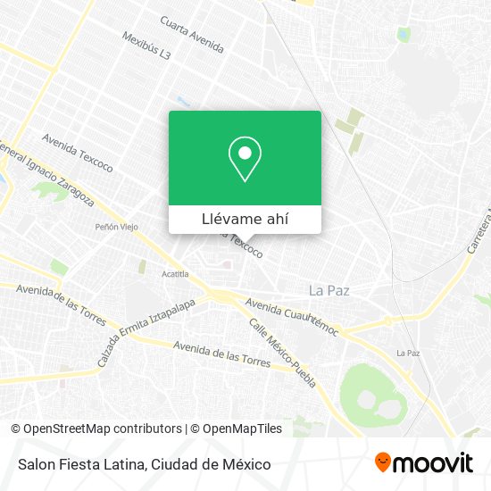 Mapa de Salon Fiesta Latina