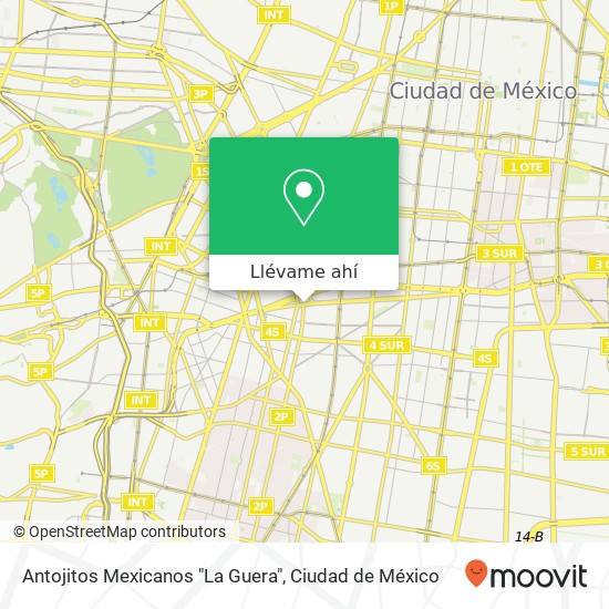 Mapa de Antojitos Mexicanos "La Guera"