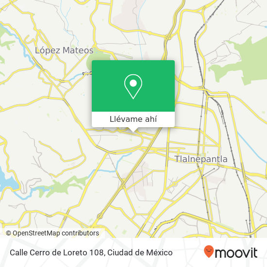 Mapa de Calle Cerro de Loreto 108
