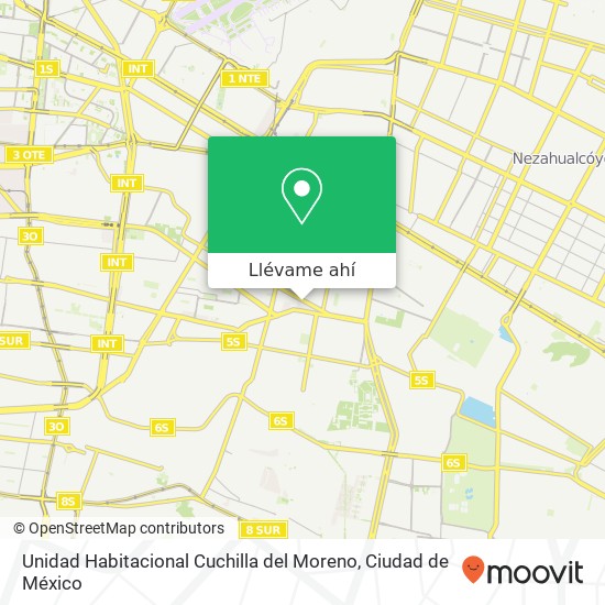 Mapa de Unidad Habitacional Cuchilla del Moreno