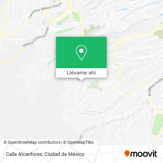 Mapa de Calle Alcanfores
