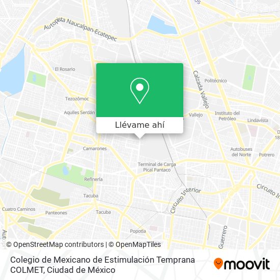 Mapa de Colegio de Mexicano de Estimulación Temprana COLMET
