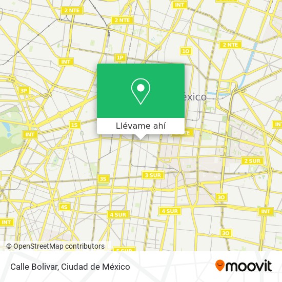 Mapa de Calle Bolivar
