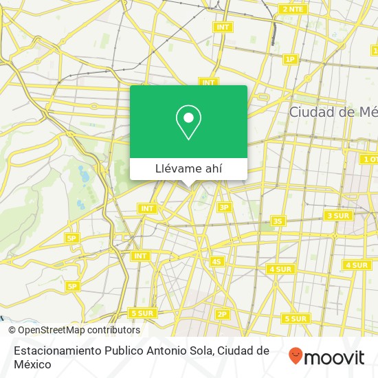 Mapa de Estacionamiento Publico Antonio Sola