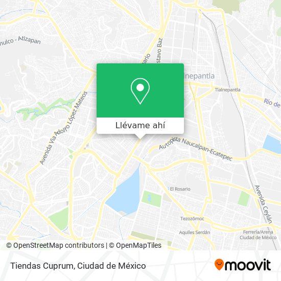 Mapa de Tiendas Cuprum