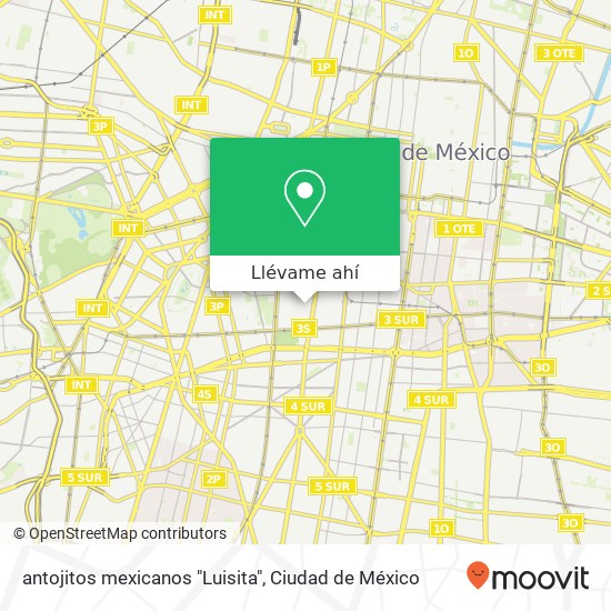 Mapa de antojitos mexicanos "Luisita"