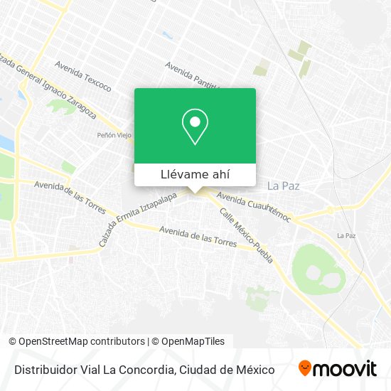 Mapa de Distribuidor Vial La Concordia