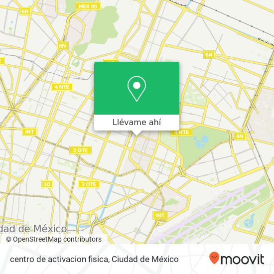 Mapa de centro de activacion fisica