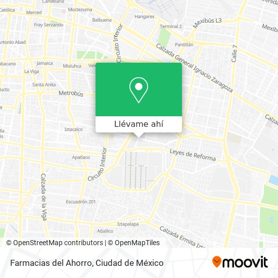 Mapa de Farmacias del Ahorro