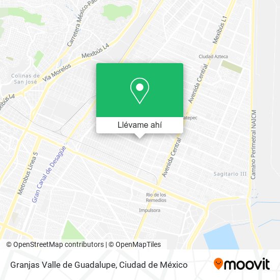 Mapa de Granjas Valle de Guadalupe
