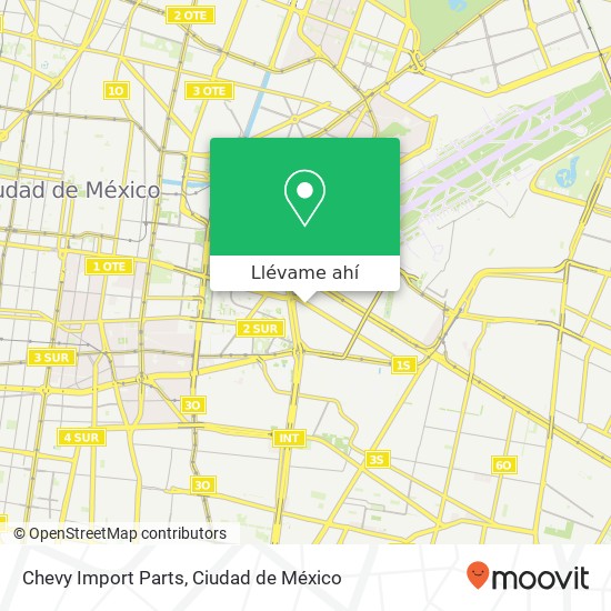 Mapa de Chevy Import Parts