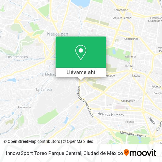 Mapa de InnovaSport Toreo Parque Central