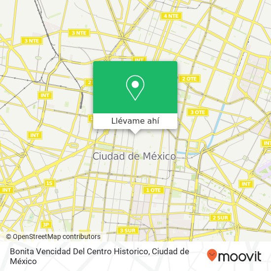 Mapa de Bonita Vencidad Del Centro Historico