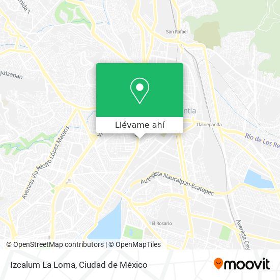 Mapa de Izcalum La Loma