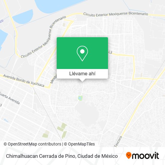 Mapa de Chimalhuacan Cerrada de Pino
