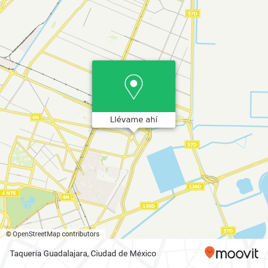 Mapa de Taquería Guadalajara