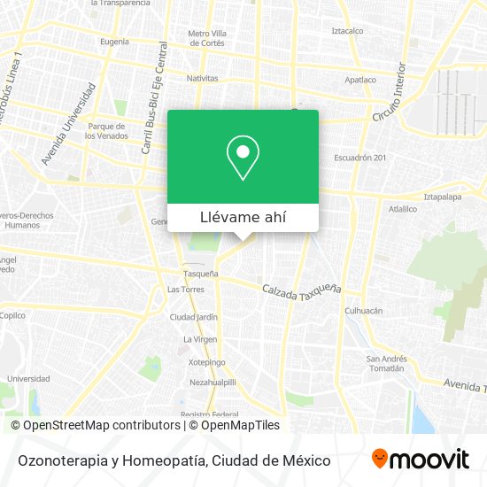 Mapa de Ozonoterapia y Homeopatía