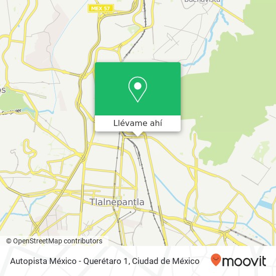 Mapa de Autopista México - Querétaro 1