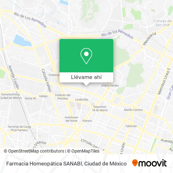 Mapa de Farmacia Homeopática SANABI