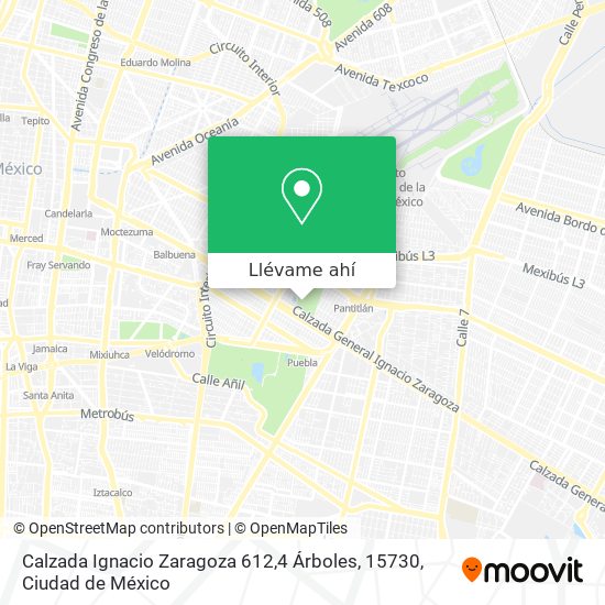 Cómo llegar a Calzada Ignacio Zaragoza 612,4 Árboles, 15730 en Cuauhtémoc  en Autobús o Metro?