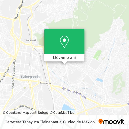 Mapa de Carretera Tenayuca Tlalnepantla