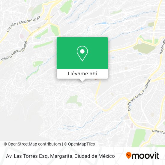 Mapa de Av. Las Torres Esq. Margarita