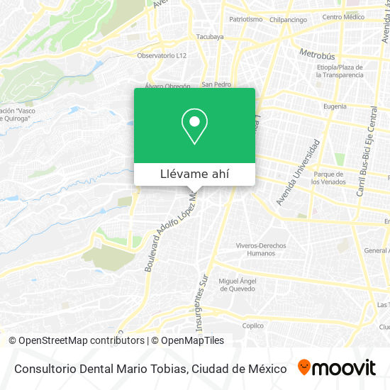 Mapa de Consultorio Dental Mario Tobias