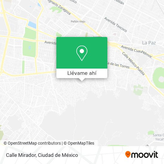 Mapa de Calle Mirador