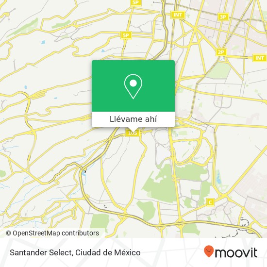 Mapa de Santander Select